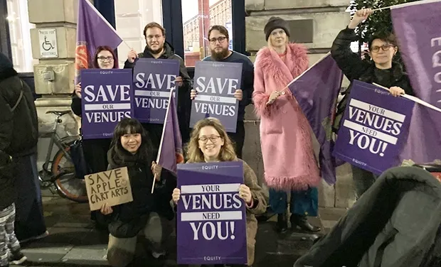 Applecart and Equity hosted two emergency rallies calling on Newham Council to provide a one-off £100,000 emergency grant 